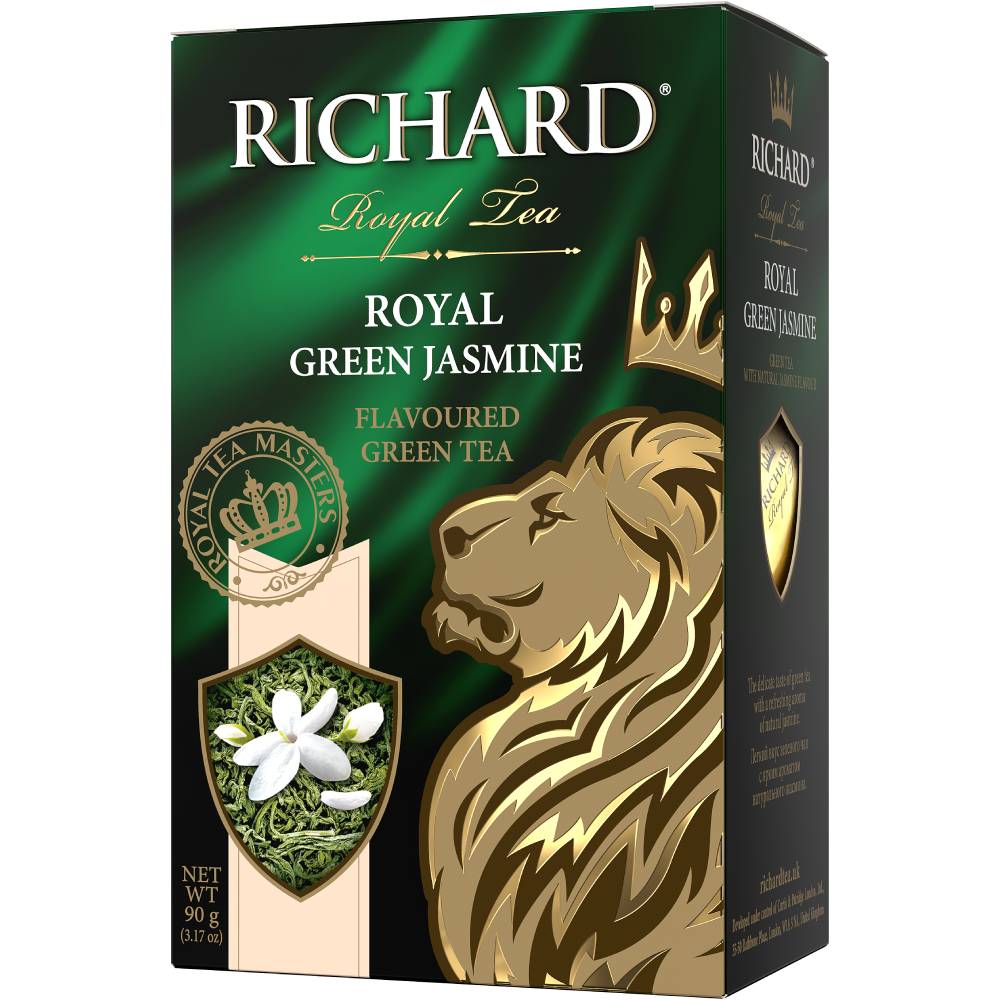 RICHARD Royal Green Jasmine - Zeleni čaj krupnog lista sa jasminom, 90g rinfuz