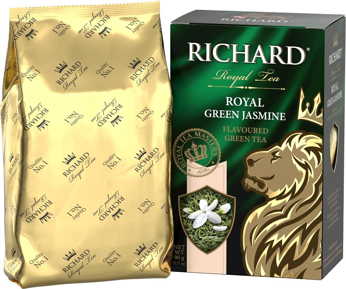 RICHARD Royal Green Jasmine - Zeleni čaj krupnog lista sa jasminom, 90g rinfuz