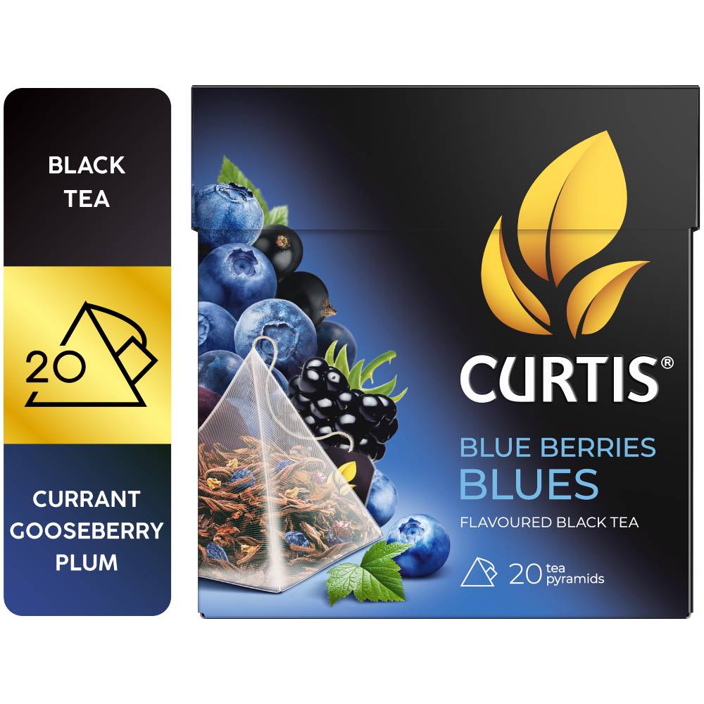 CURTIS Blue Berries Blues - Crni čaj sa šumskim voćem, 20x1.8g