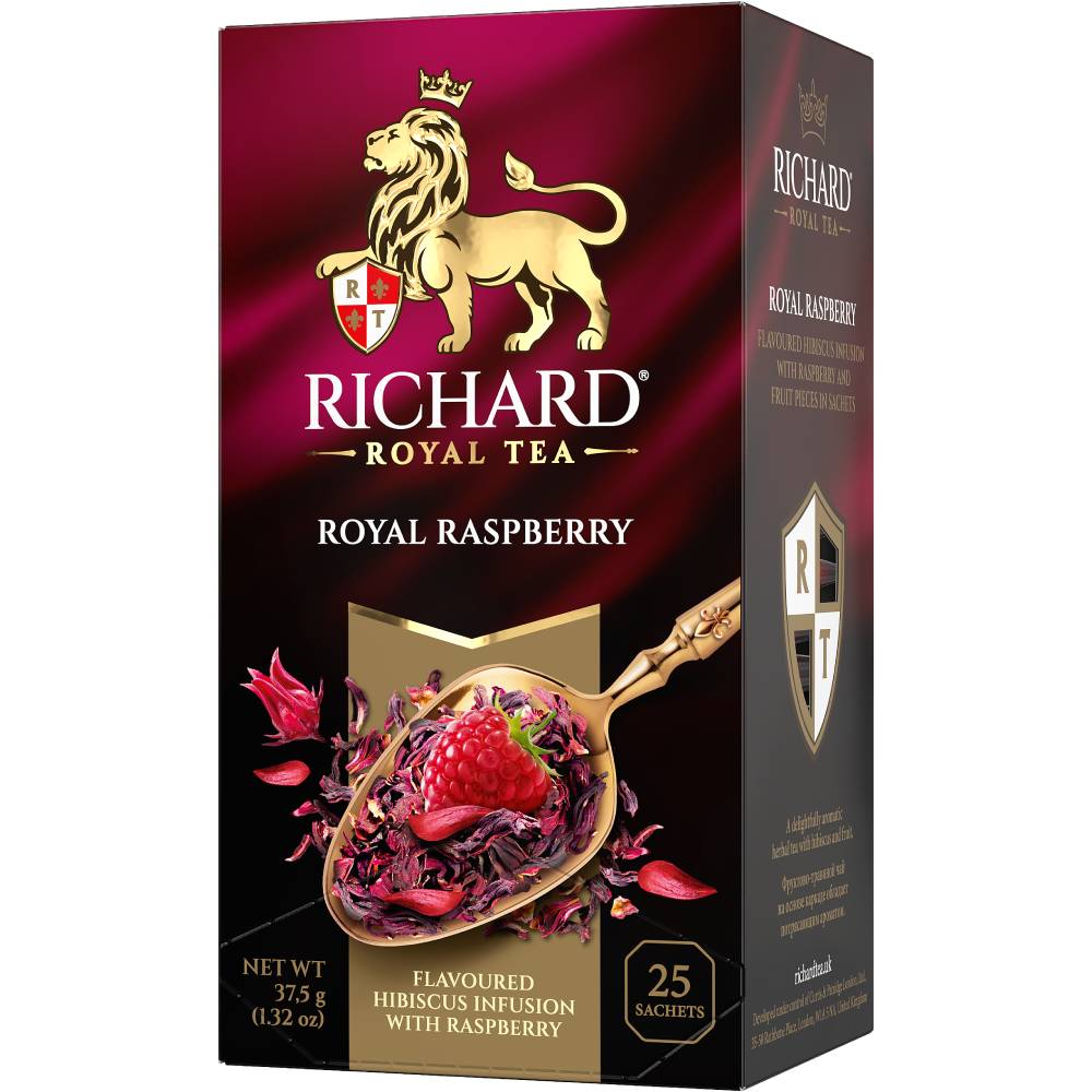 RICHARD Royal Raspberry - Voćno-biljni čaj sa komadićima voća, 25 kesica