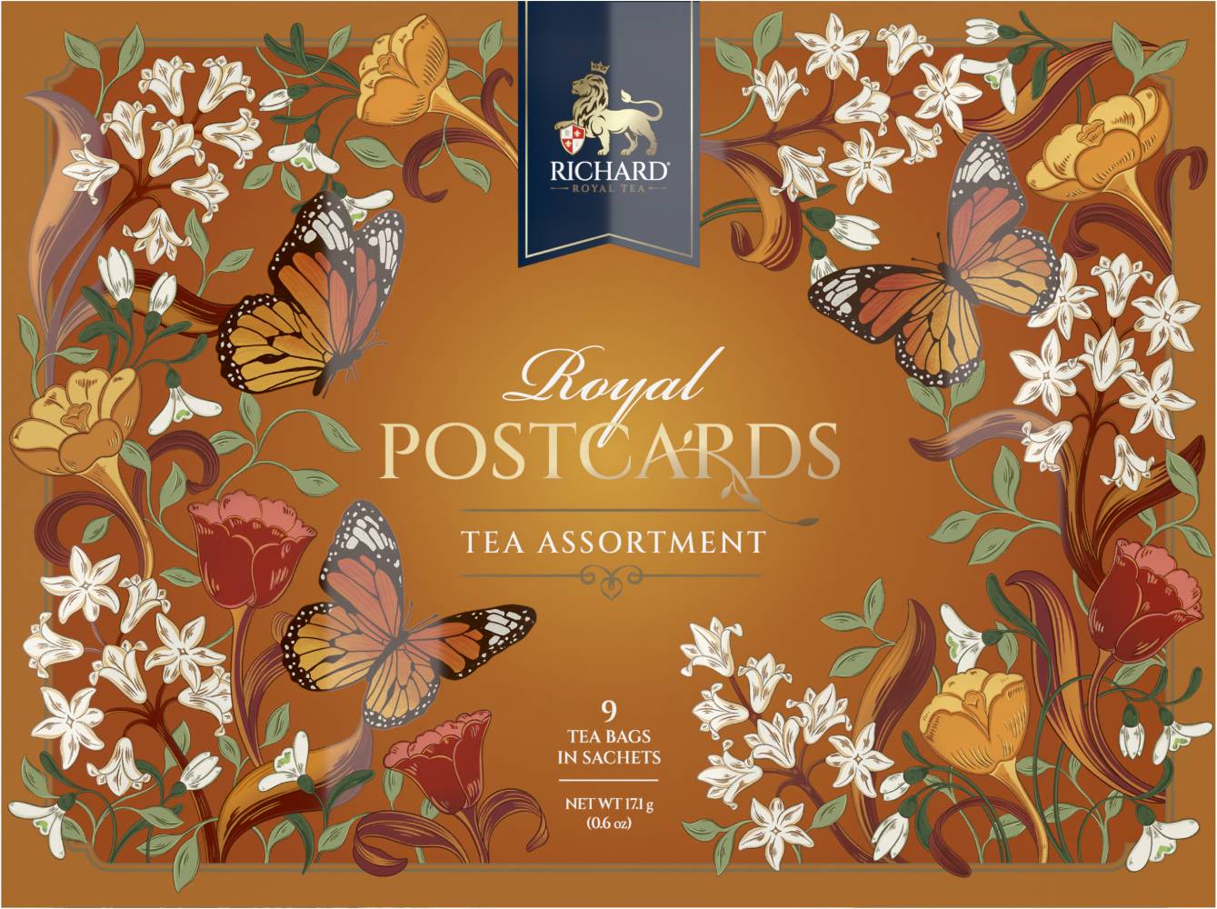 Richard ROYAL POSTCARDS TEA ASSORTMENT SPRING ORANGE - Kombinacija čajeva, 17.1