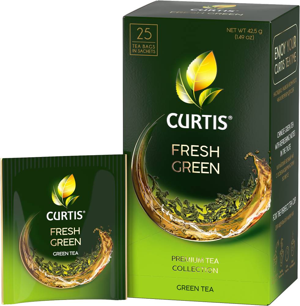 CURTIS Fresh Green - Zeleni čaj, 25 x 1,7g