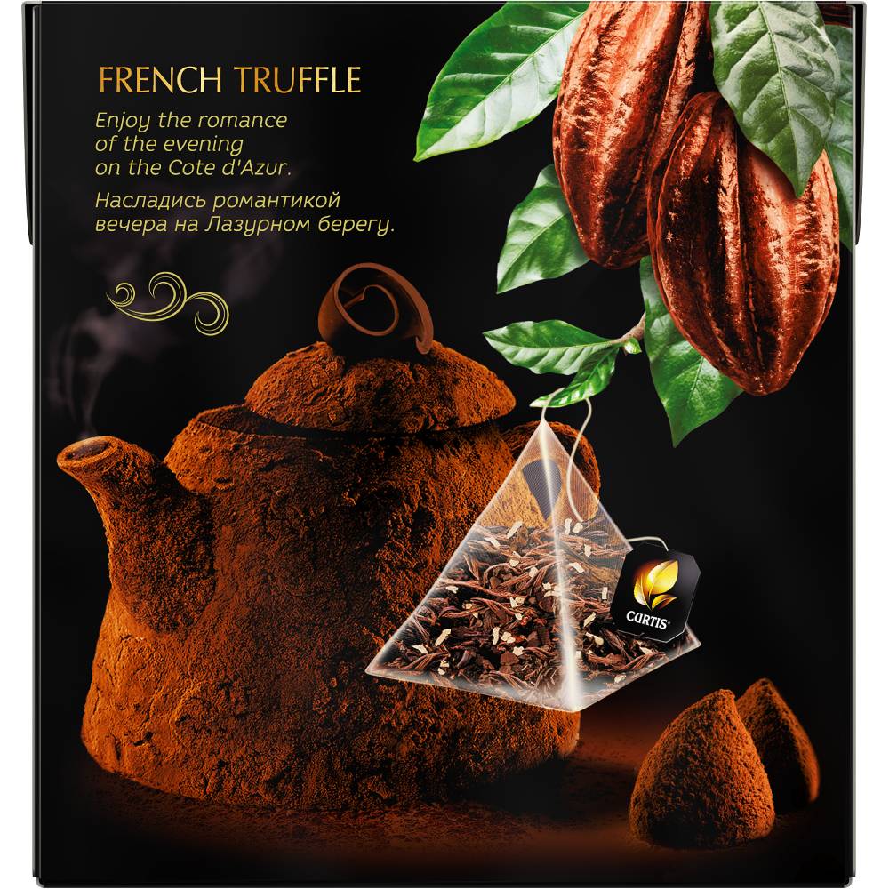 CURTIS French Truffle - Crni čaj sa aromom čokoladnog francuskog tartufa 20х1,8 g