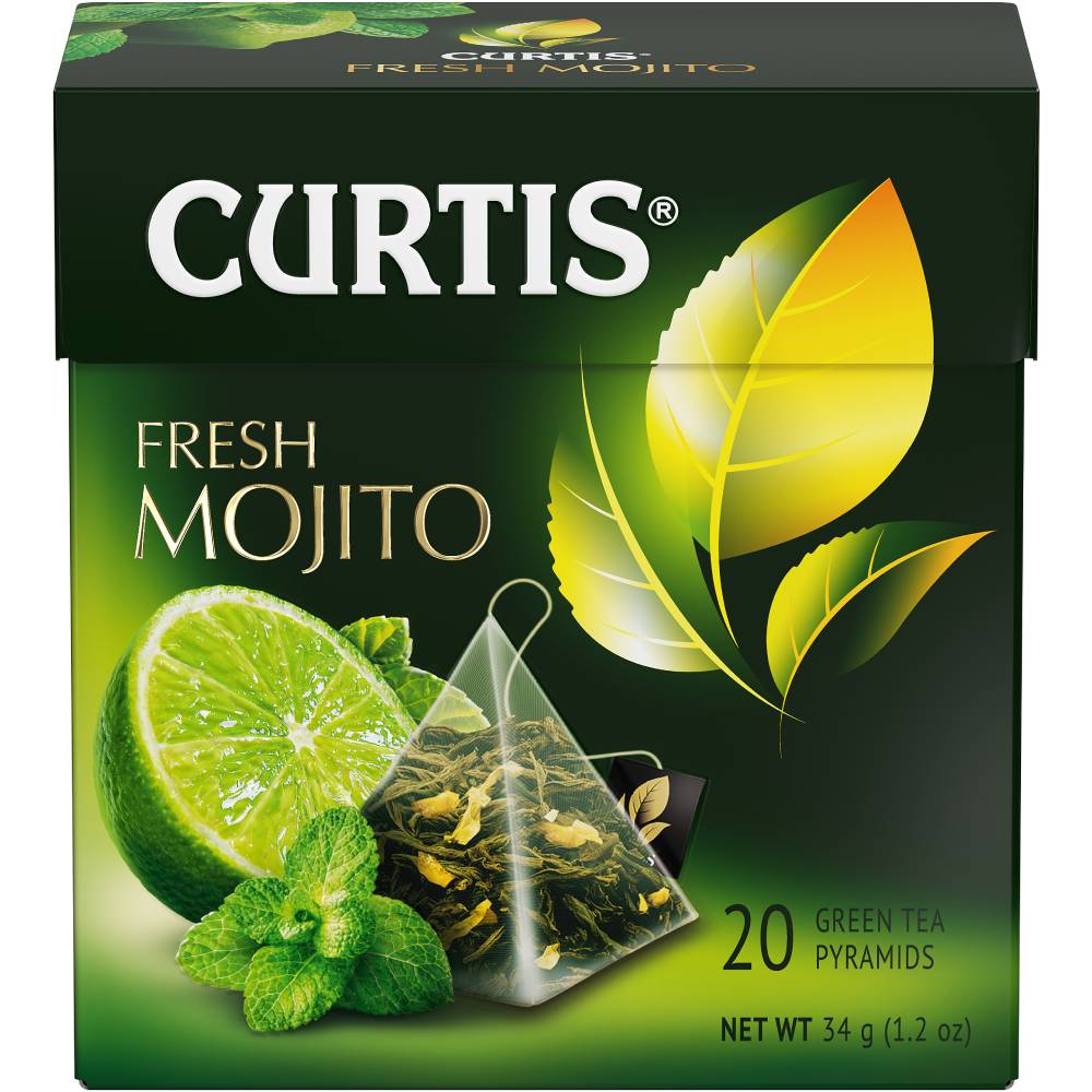 CURTIS Fresh Mojito - Zeleni čaj sa mohito aromom, korom citrusa i mentom 20х1,7 g.