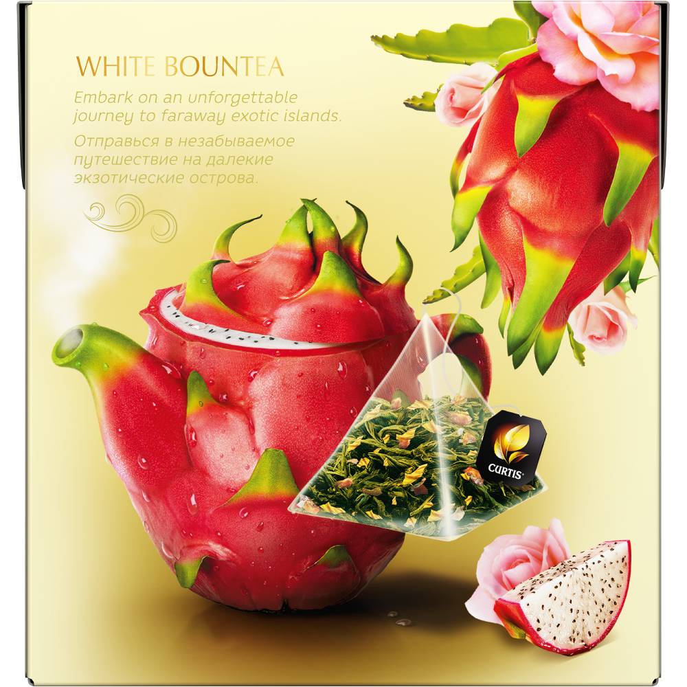 CURTIS White Bountea - Beli čaj sa aromom pitaje 20х1,7 g