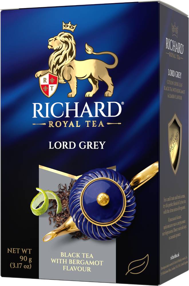 RICHARD Lord Grey - Crni cejlonski čaj krupnog lista sa bergamotom i limunom, 90g rinfuz