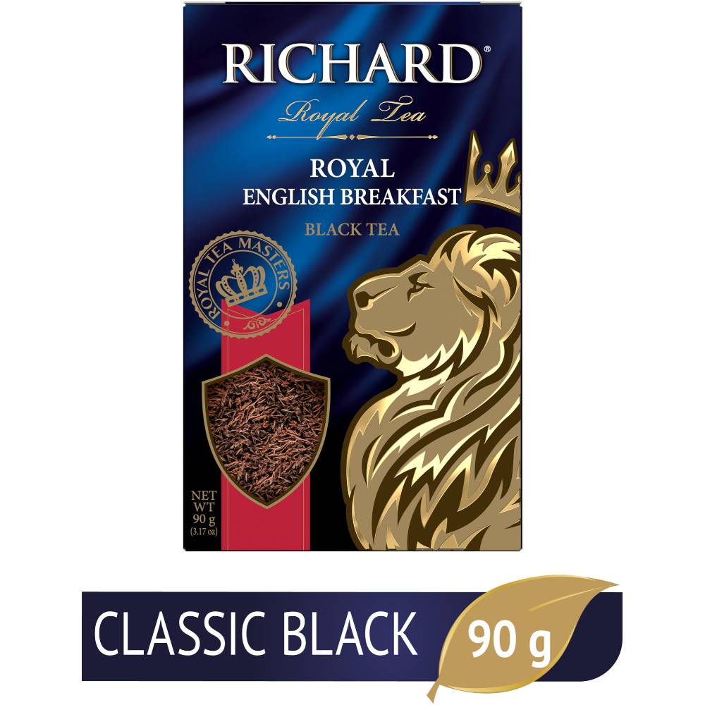 RICHARD Royal English Вreakfast - Mešavina kenijskog, indijskog i cejlonskog crnog čaja krupnog lista, 90g rinfuz