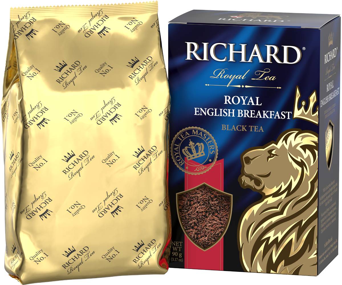 RICHARD Royal English Вreakfast - Mešavina kenijskog, indijskog i cejlonskog crnog čaja krupnog lista, 90g rinfuz
