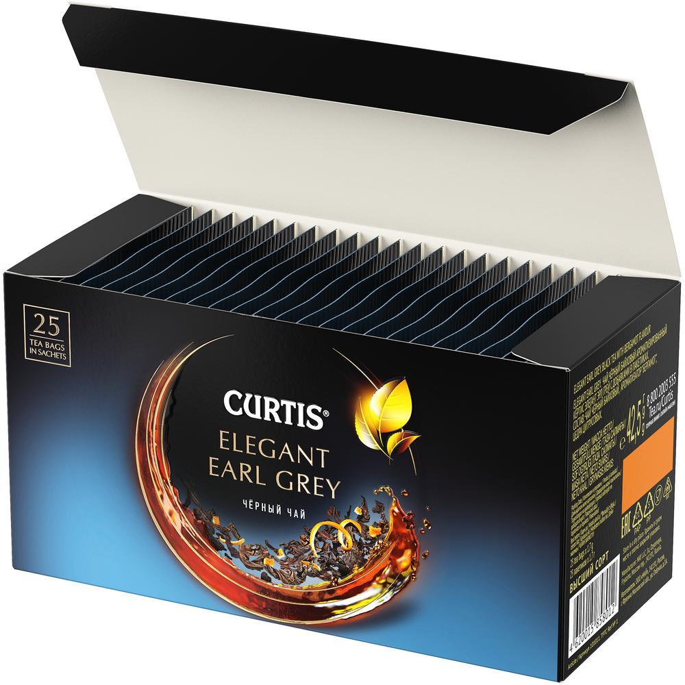 CURTIS Elegant Earl Grey - Crni čaj sa aromom bergamota i korom citrusa, 25 x 1,7g