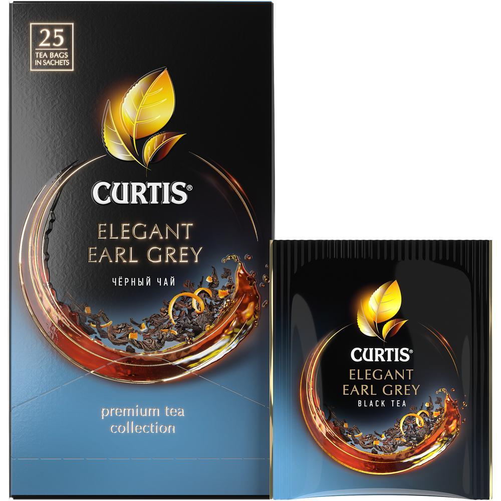 CURTIS Elegant Earl Grey - Crni čaj sa aromom bergamota i korom citrusa, 25 x 1,7g