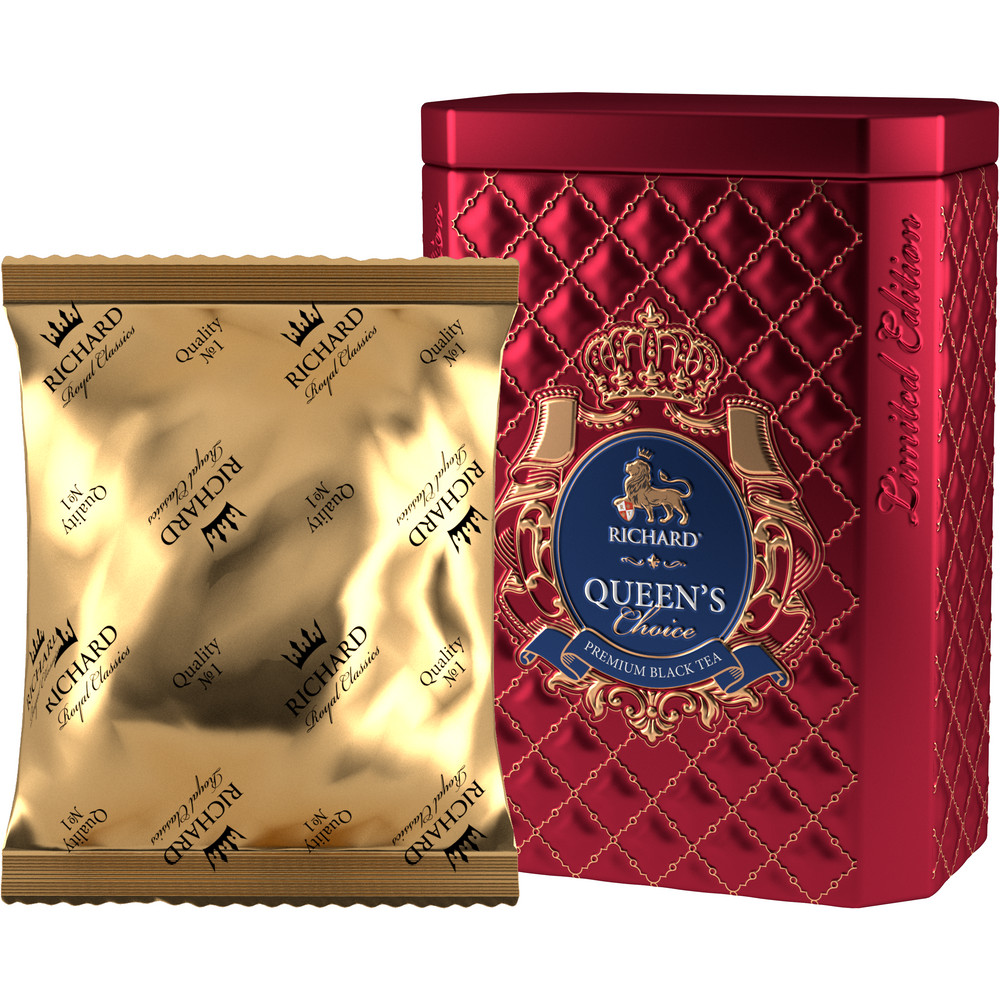 RICHARD KING'S & QUEEN'S CHOICE  - Crni kenijski čaj, 80g rinfuz, QUEEN metalna kutija