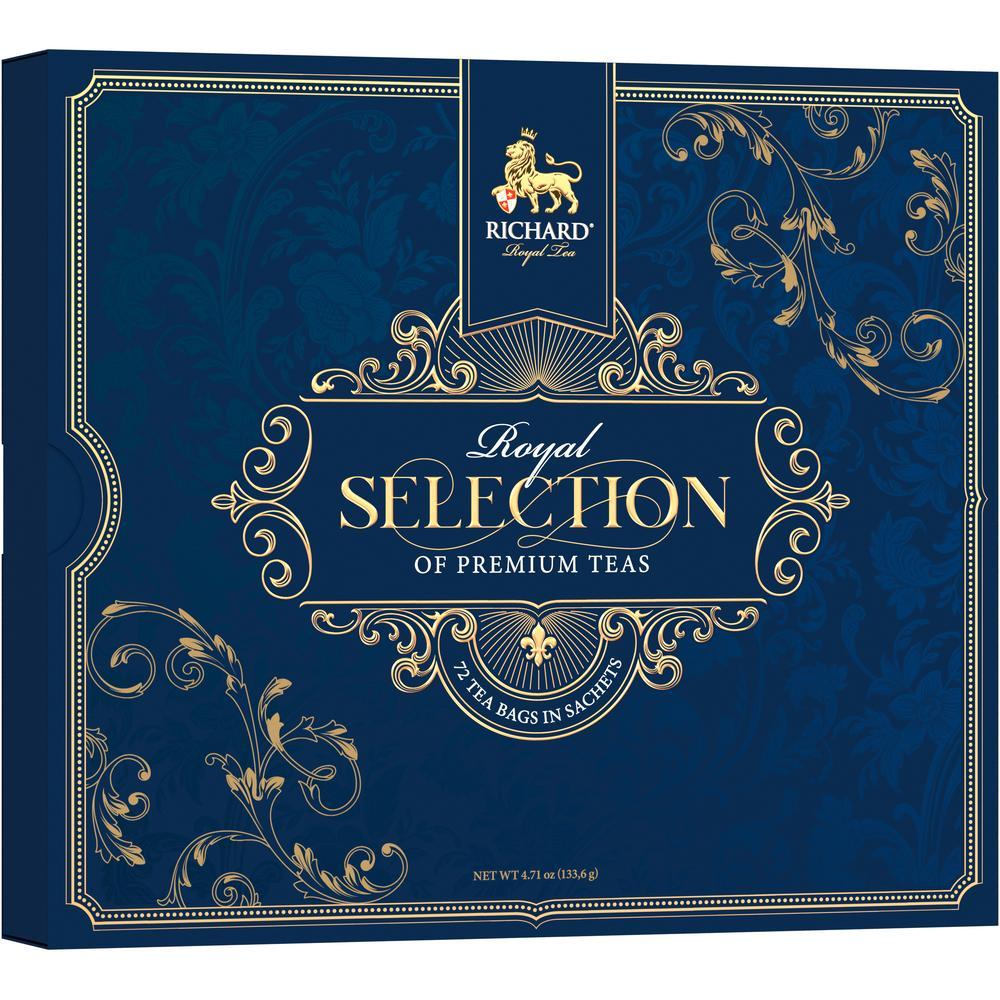 RICHARD "ROYAL SELECTION OF PREMIUM TEAS" - Kombinacija - mix čajeva, 9 ukusa, 72 posebno pakovane kesice, 133,6g