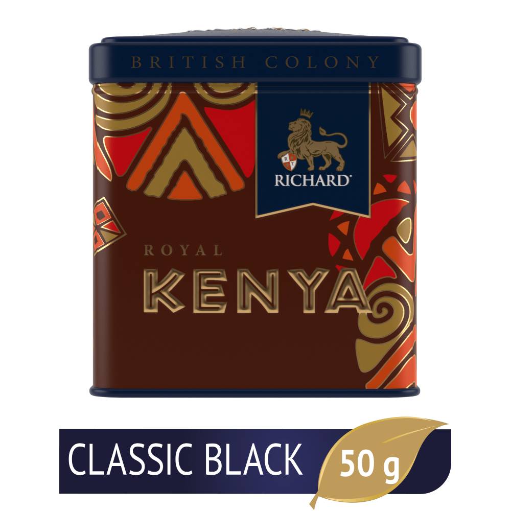 RICHARD British Colony Royal Kenya - Crni kenijski čaj krupnog lista, 50g rinfuz, metalna kutija