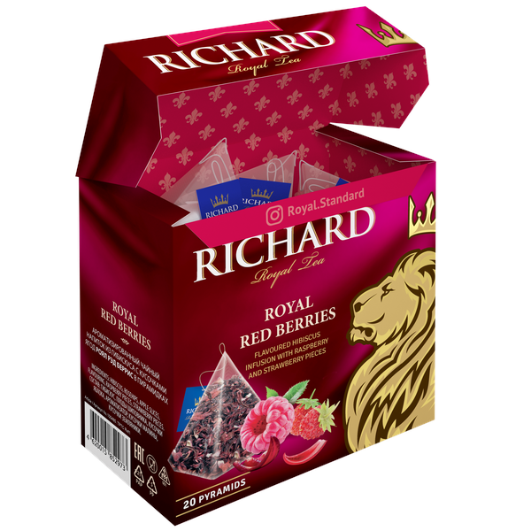 RICHARD Royal Red Berries - Voćno-biljni čaj sa komadićima voća, 20 kesica
