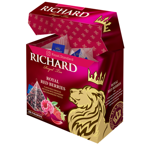 RICHARD Royal Red Berries - Voćno-biljni čaj sa komadićima voća, 20 kesica