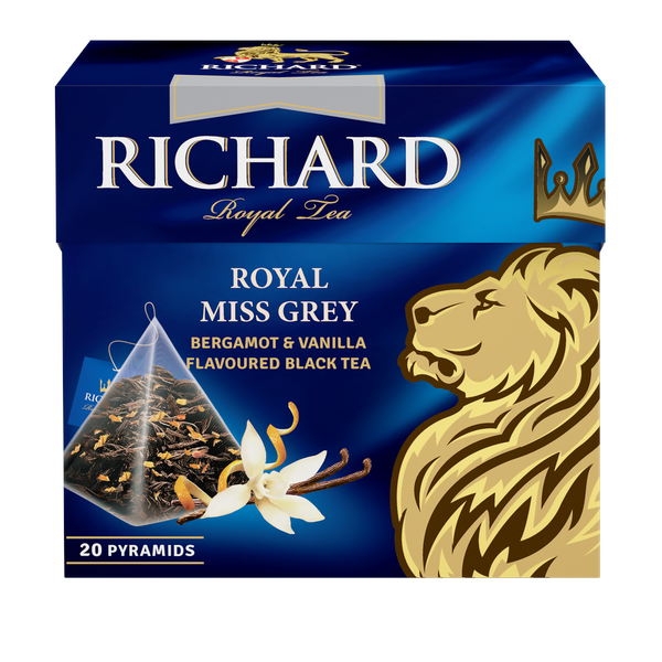 RICHARD Royal Miss Grey - Crni čaj sa bergamotom, vanilom i korom narandže, 20 kesica