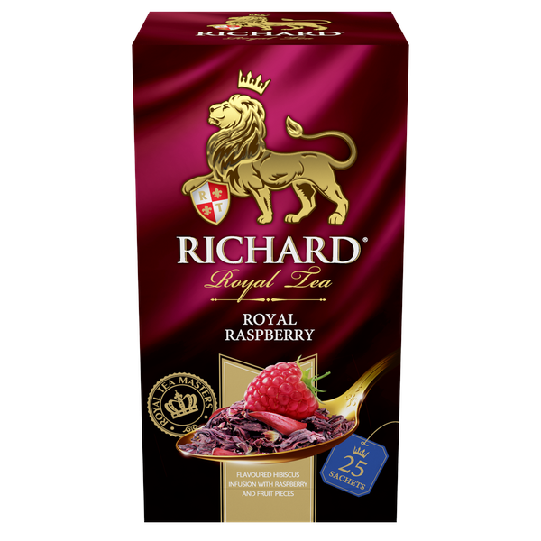 RICHARD Royal Raspberry - Voćno-biljni čaj sa komadićima voća, 25 kesica